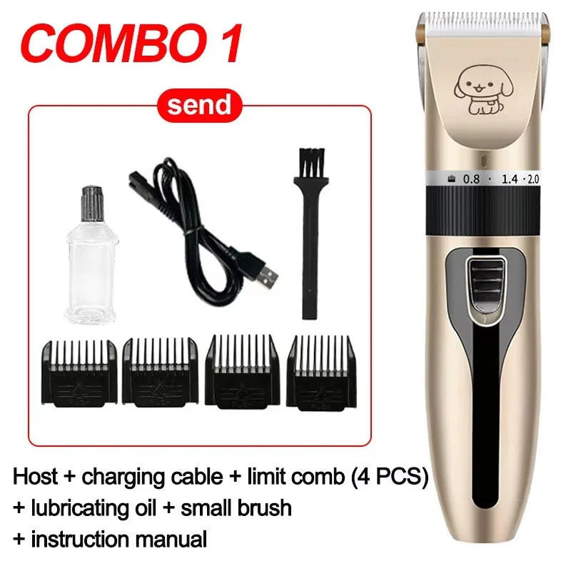 Cordless Pet Grooming Kit - Dog Hair Trimmer and Clipper Set-My Little Pet