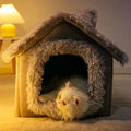 Cozy Indoor Dog Kennel: Soft, Warm, and Portable Pet Bed for Small to Medium Dogs-My Little Pet