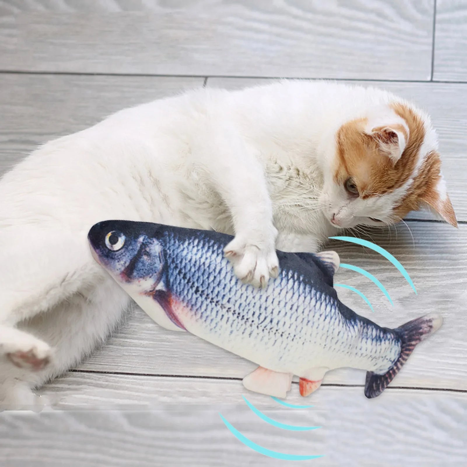 Interactive Electric Floppy Fish Cat Toy with USB Charging-My Little Pet