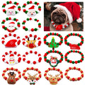 Festive Holiday Pet Bowtie Collar with Seasonal Design-My Little Pet