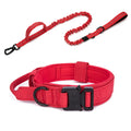 Reflective Nylon Dog Collar and Leash Set for Large Dogs - Tactical Training Gear-My Little Pet