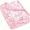 Luxurious Paw Print Dog Blanket - Soft, Warm & Machine Washable-My Little Pet