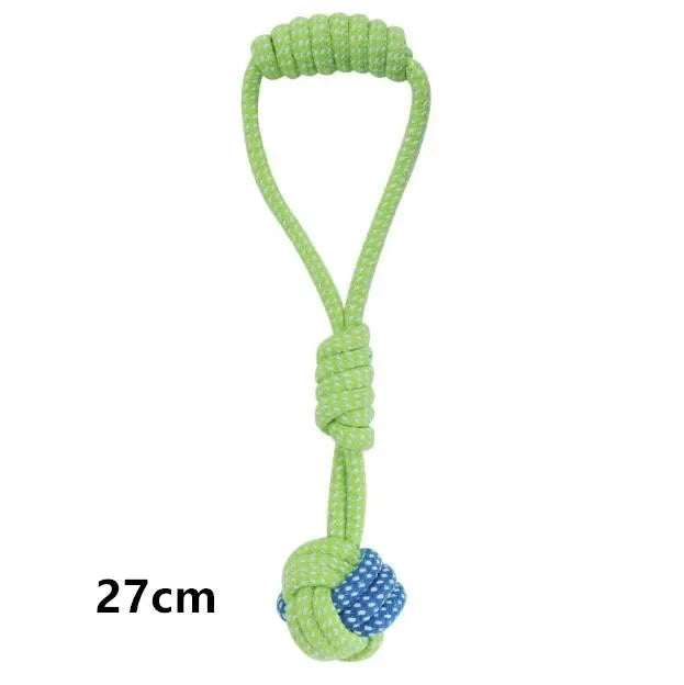 Interactive Cotton Rope Dog Toy Set – Chew, Fetch, and Tug Toys for Dogs of All Sizes-My Little Pet