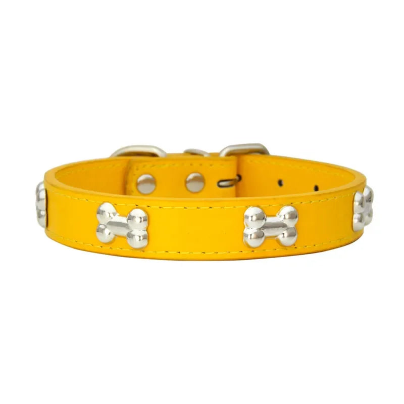 Premium Leather Dog Collar - Durable, Personalized Collars for All Dog Sizes-My Little Pet