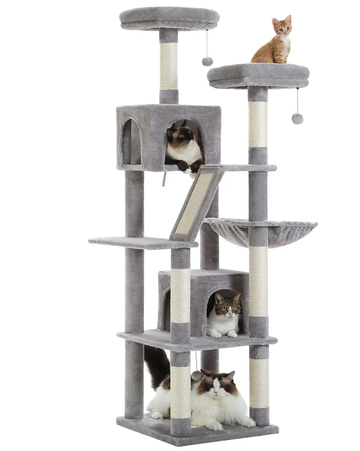 180CM Large Cat Tree Tower for Multi-Cat Households-My Little Pet