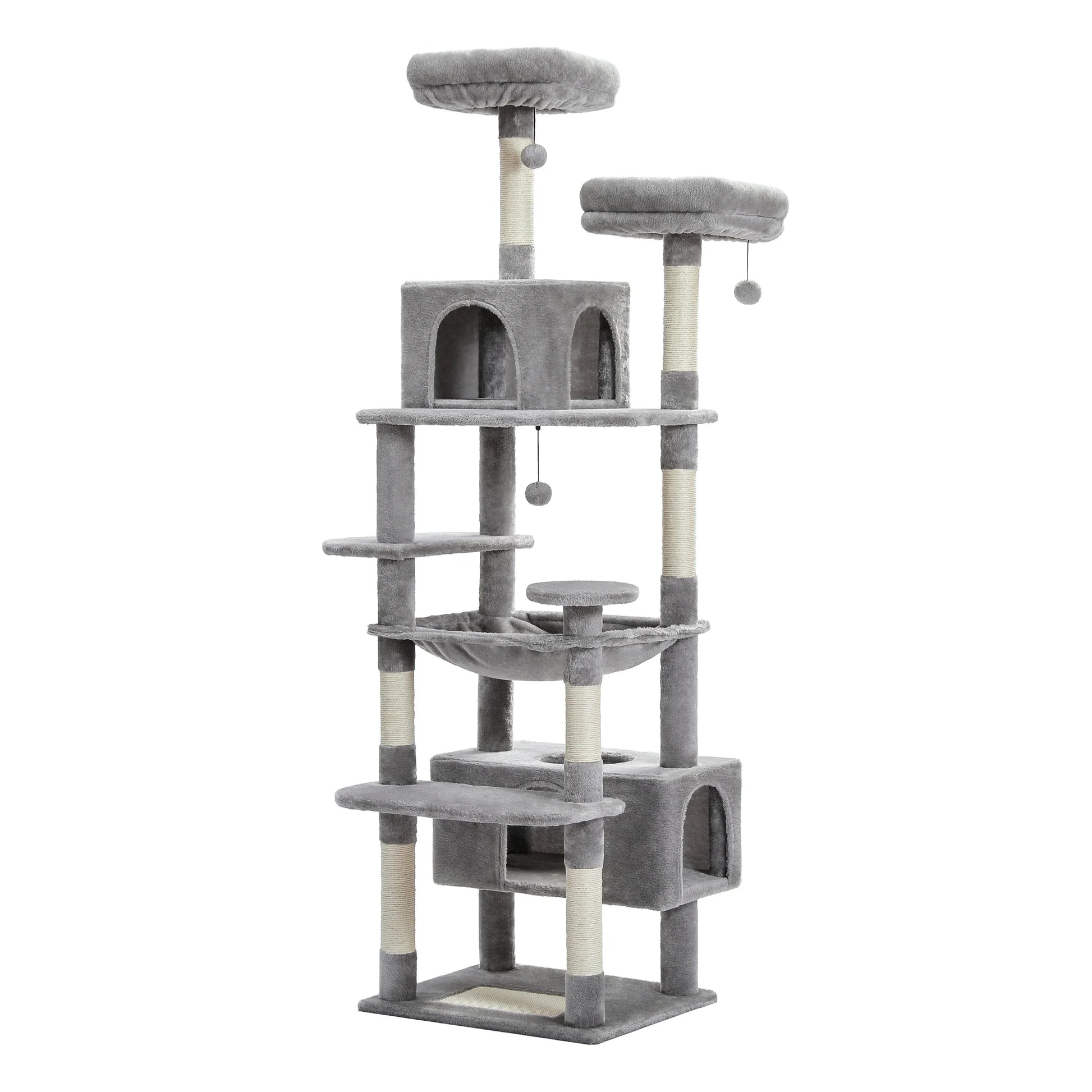 Multi-Level Cat Tree with Scratching Posts and Condos-My Little Pet