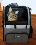 Double Shoulder Pet Backpack for Small Dogs - Sturdy, Breathable, and Foldable-My Little Pet