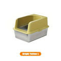 Extra Large Stainless Steel Cat Litter Box with Lid - Odor Resistant & Leak Proof-My Little Pet