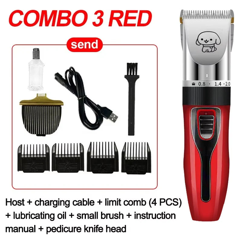 Cordless Pet Grooming Kit - Dog Hair Trimmer and Clipper Set-My Little Pet