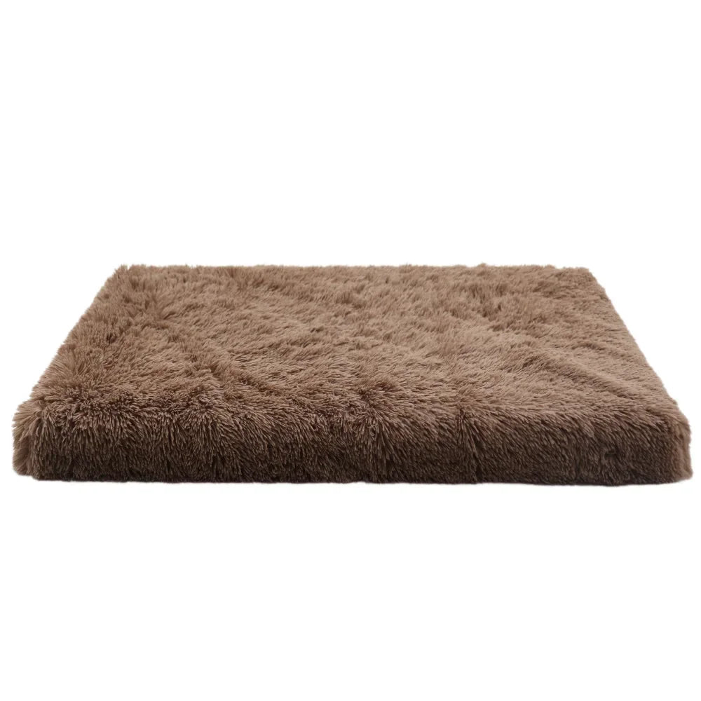 Luxurious Plush Pet Bed with Memory Foam and Heat-Reflective Features-My Little Pet