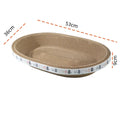 Corrugated Cat Scratcher and Bed - Wear-Resistant Oval Nest for Cats-My Little Pet