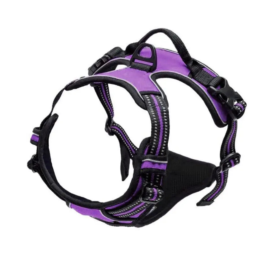 Heavy-Duty Reflective Dog Harness with Front Clip and Easy Control Handle-My Little Pet