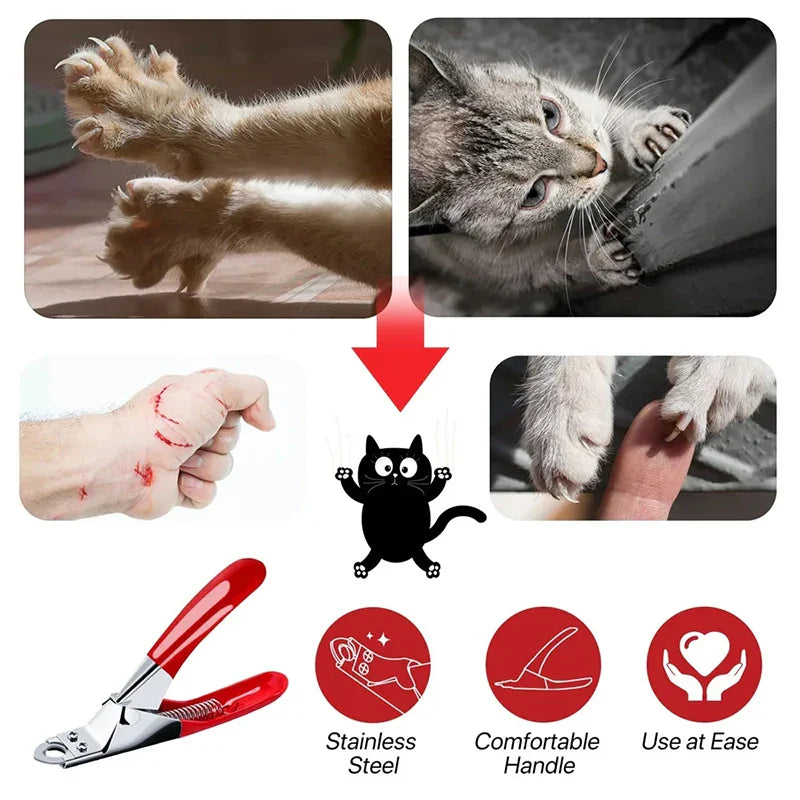 Professional Pet Nail Clippers - Stainless Steel Guillotine Cutter for Small and Medium Dogs and Cats - My Little Pet