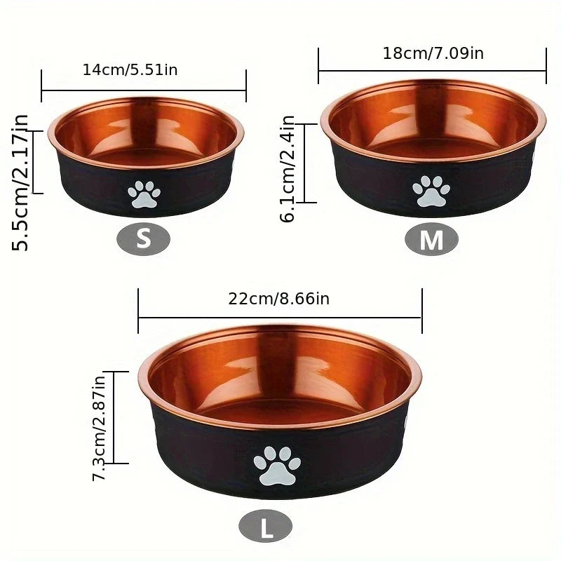 Non-Slip Stainless Steel Dog Bowls for All Sizes-My Little Pet