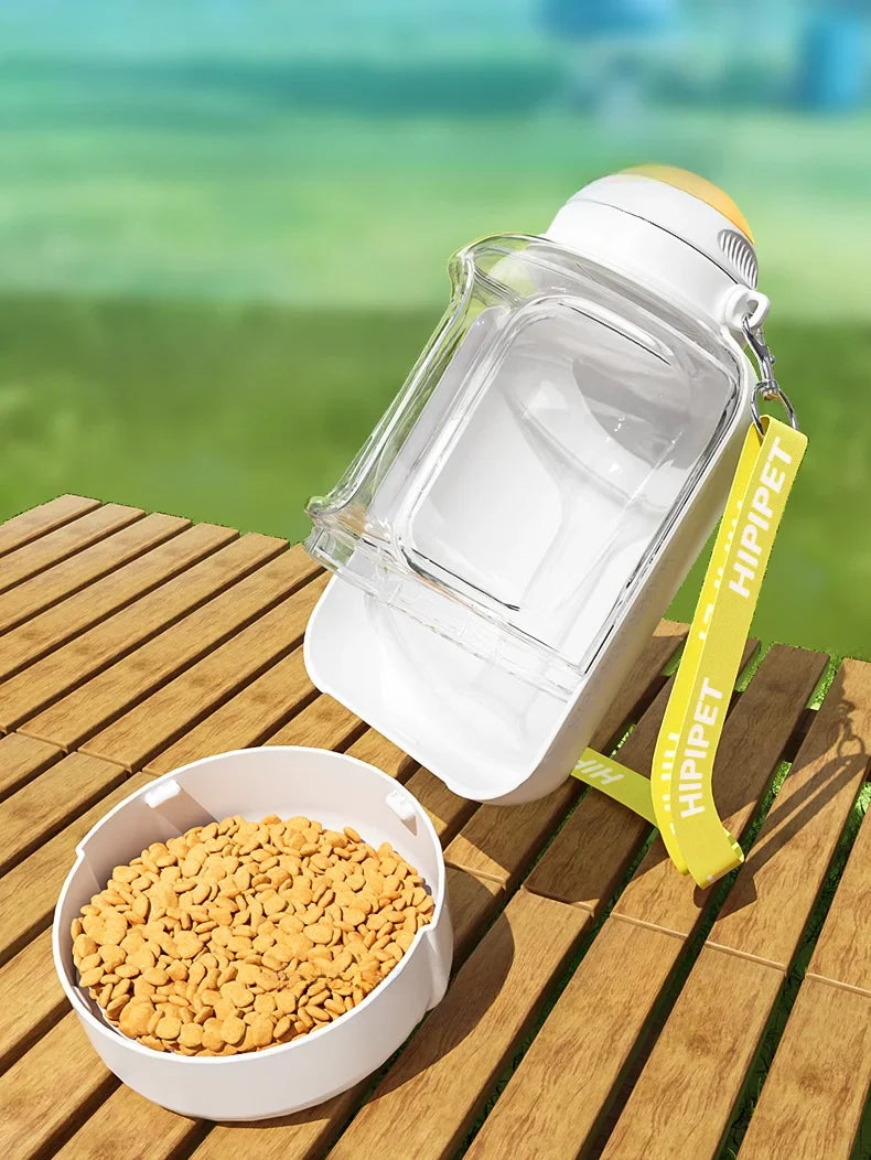 Portable 2-in-1 Dog Water Bottle & Food Container-My Little Pet