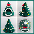 Cozy Christmas Tree Cat Bed - Winter Warm Pet House for Cats and Small Dogs-My Little Pet