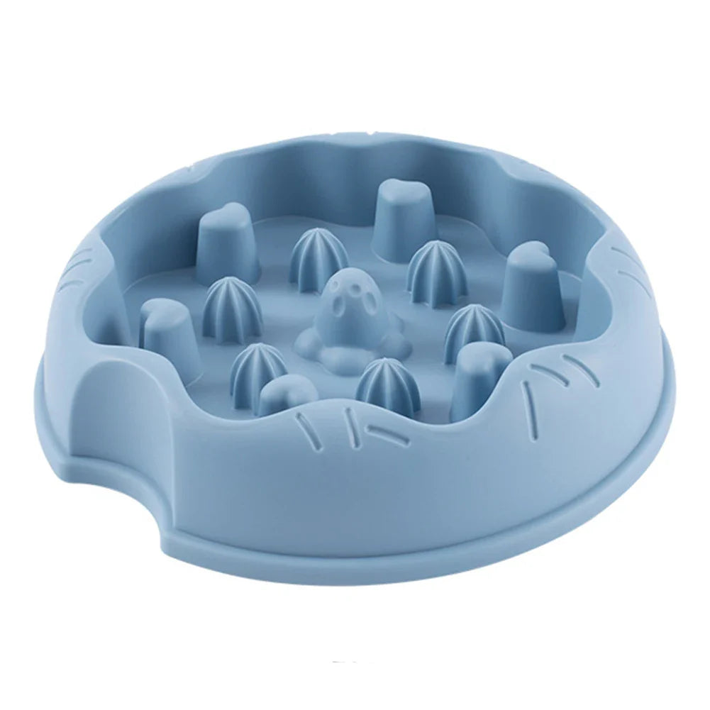 Slow Feeder Cat Bowl - Anti-Gulping, Non-Slip Design-My Little Pet