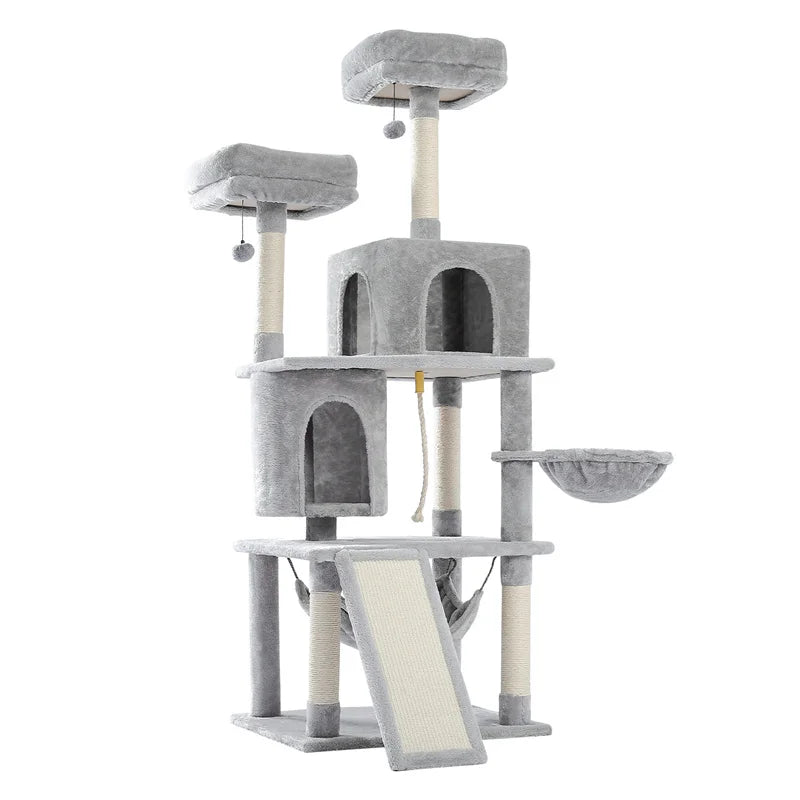 Multi-Level Cat Tree Tower with Scratching Post and Cozy Condo-My Little Pet