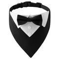 Elegant Adjustable Dog Tuxedo Collar with Bow Tie for Special Occasions-My Little Pet