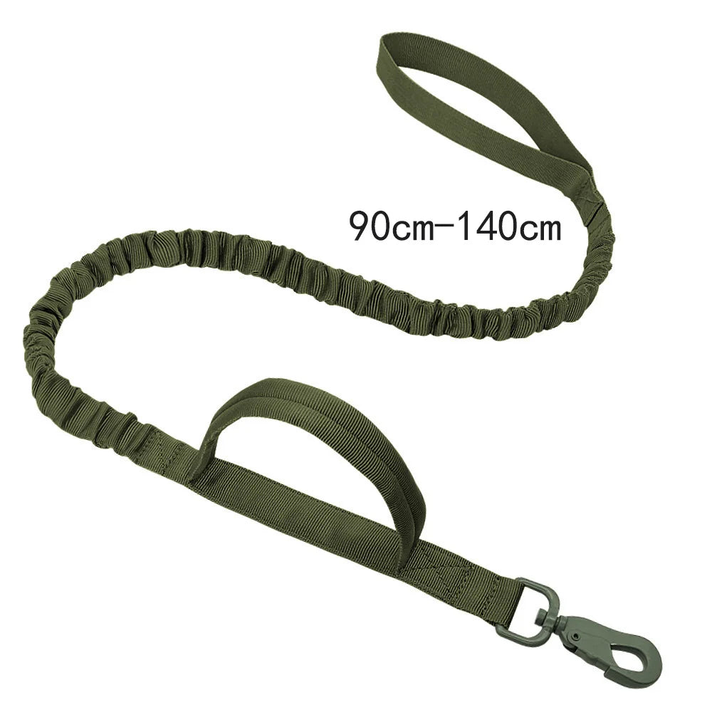 Adjustable Tactical Dog Collar with Matching Leash Set - Durable Nylon for Training and Walking-My Little Pet