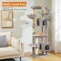 Multi-Level Cat Tree with Scratching Posts and Condos-My Little Pet