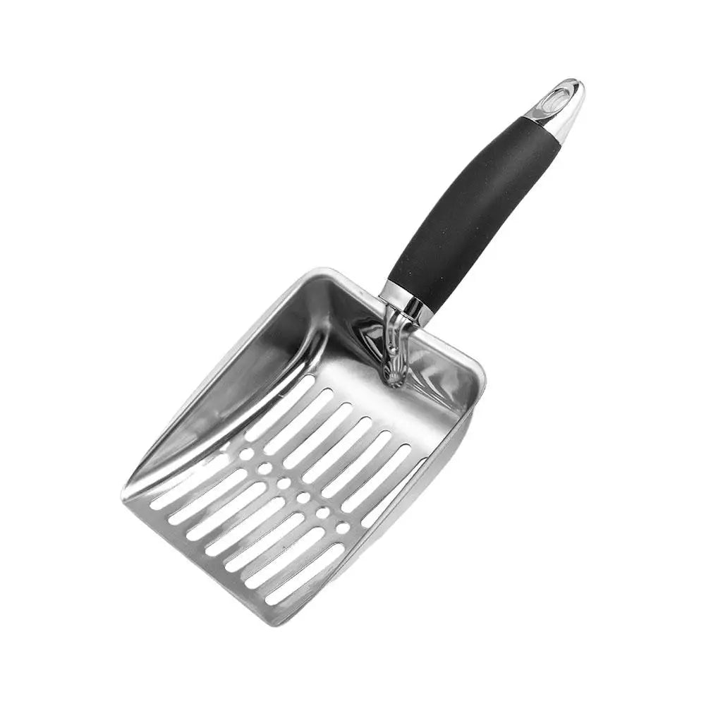 Steel Cat Litter Scoop – Long Handle Pet Cleaning Tool-My Little Pet