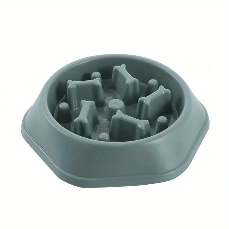 Anti-Choking Dog Feeder - Slow Feed Dish Bowl-My Little Pet