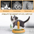 Interactive Feather Cat Toy with 360° Rotating Turntable for Indoor Cats-My Little Pet