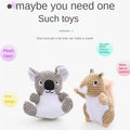 Interactive Koala & Squirrel Plush Dog Toys-My Little Pet