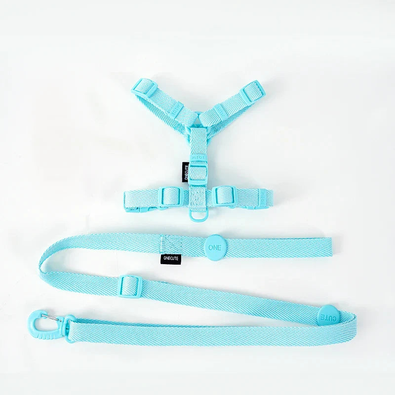 Macarone Color Pet Harness and Leash Set for Small Dogs and Cats-My Little Pet