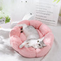 Floral Pet Nest for Cats and Small Dogs - Warm and Cozy for All Seasons-My Little Pet