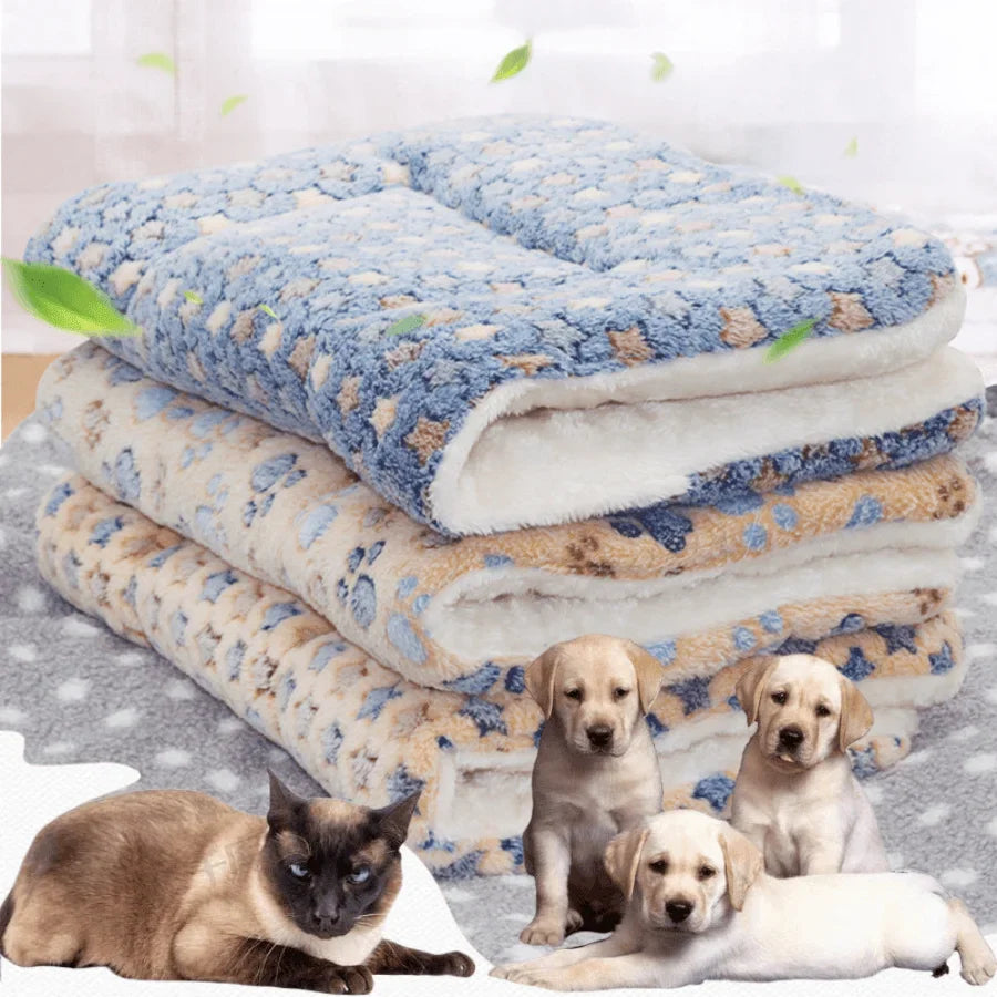 Luxurious Flannel Pet Bed for Dogs and Cats - Soft, Warm, and Cozy-My Little Pet