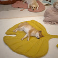 Breathable Leaf-Shaped Pet Mat - Washable and Eco-Friendly for Dogs and Cats-My Little Pet