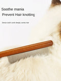 Wooden Handle Stainless Steel Cat Comb-My Little Pet