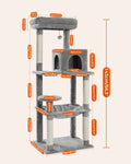 Multi-Level Cat Tree with Condo and Scratching Posts-My Little Pet