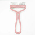 Double-Sided Pet Grooming Brush - Stainless Steel Knot Cutter & Hair Removal Comb-My Little Pet