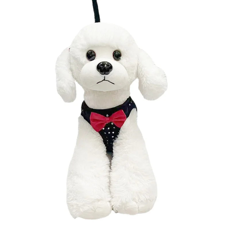 Elegant Soft Diamond Dog Harness Vest-My Little Pet