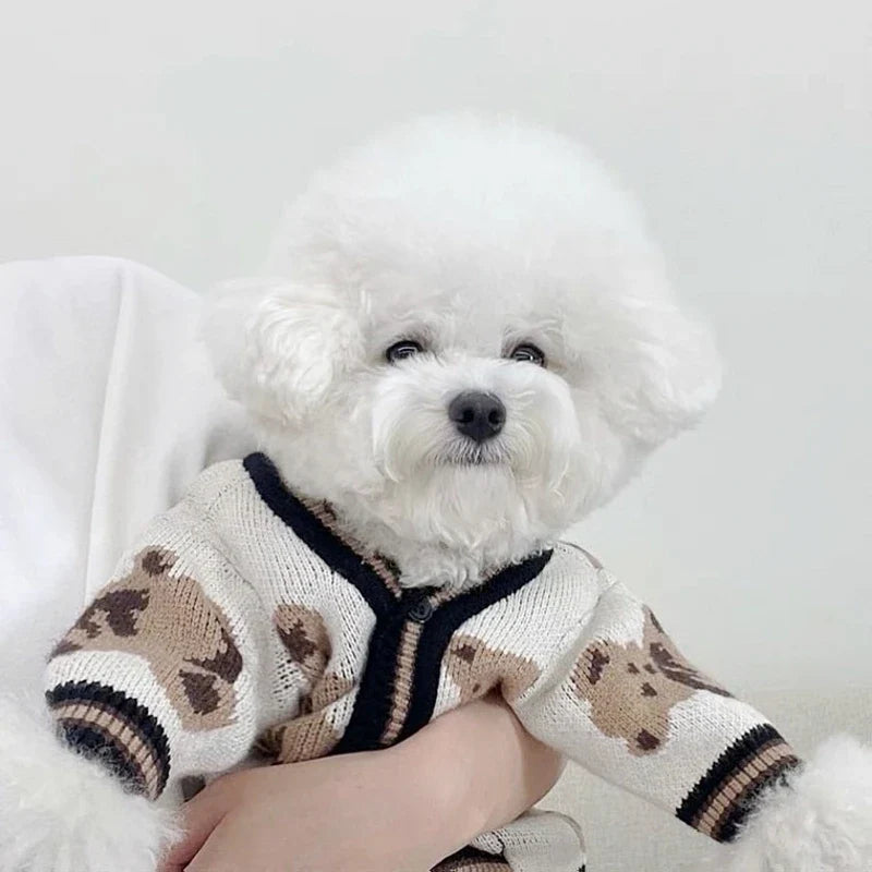 Luxury Striped Sweater for Small Pets - Chihuahua, Bichon Frise, and Cats-My Little Pet