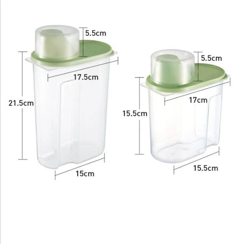 Large Capacity Pet Food Storage Container with Measuring Cup-My Little Pet