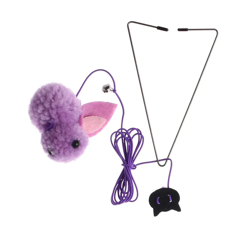 Interactive Hanging Door Cat Toy with Plush Mouse-My Little Pet