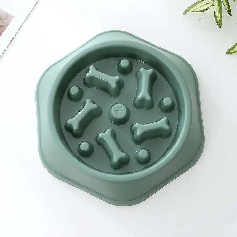 Anti-Choking Dog Feeder - Slow Feed Dish Bowl-My Little Pet