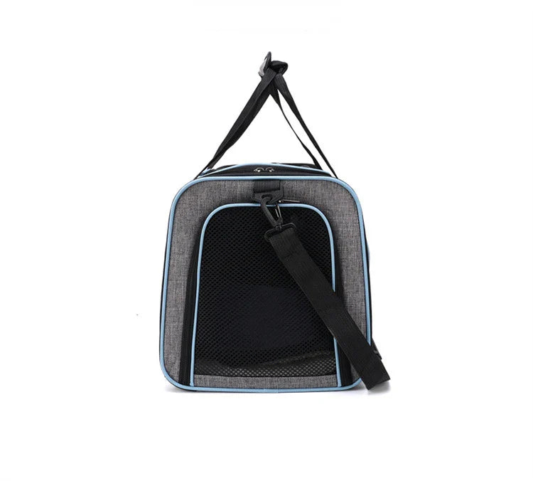 Portable Breathable Pet Carrier Backpack - Foldable Cat and Dog Transport Bag for Outdoor Travel-My Little Pet