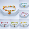 Cute Kawaii Cat and Small Dog Collar with Bell and Flower Design, Adjustable-My Little Pet