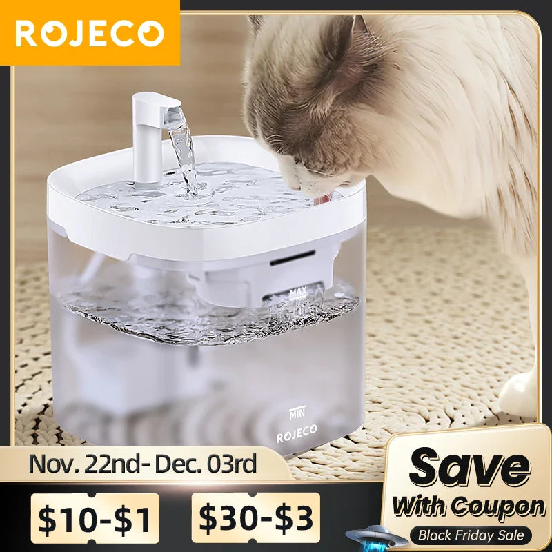 Transparent Automatic Water Fountain for Pets-My Little Pet