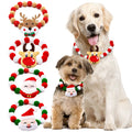 Festive Holiday Pet Bowtie Collar with Seasonal Design-My Little Pet