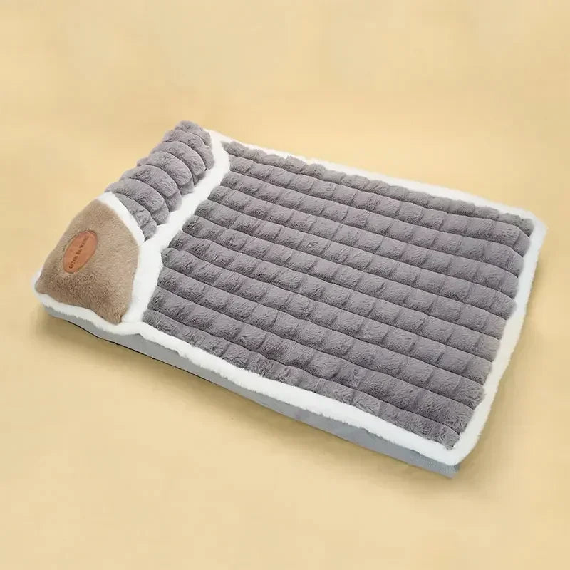 Deluxe Plush Pet Bed for Dogs and Cats - All Seasons Comfort-My Little Pet