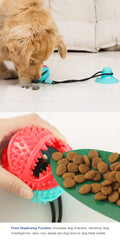 Interactive Large Dog Ball Toy with Suction Cup and Slow Feeder - Chew Toy for Golden Retrievers and Big Pets-My Little Pet