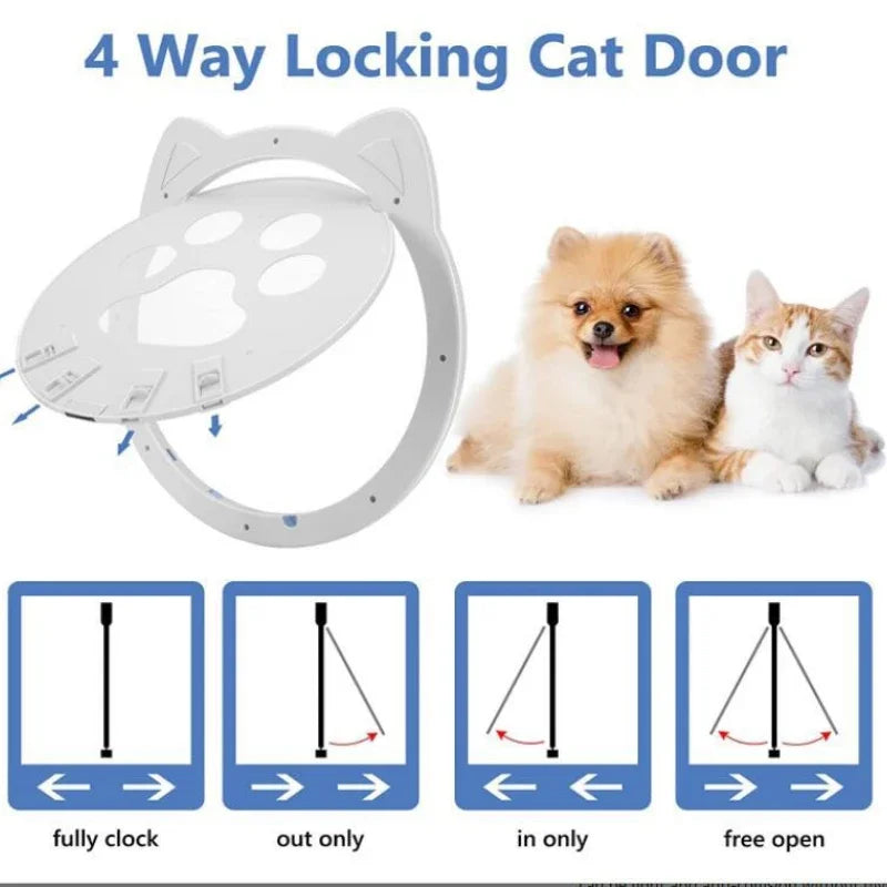 Magnetic Pet Screen Door with Lock for Small Dogs and Cats-My Little Pet