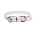 Adjustable Leather Dog and Cat Collar with Alloy Buckle-My Little Pet