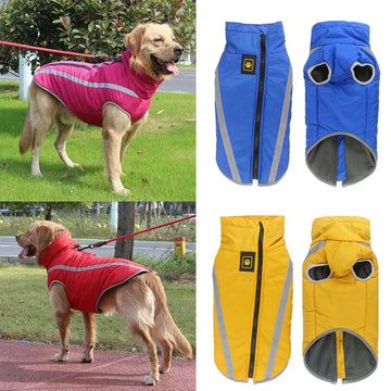 Reflective Waterproof Winter Dog Jacket for Large Breeds-My Little Pet